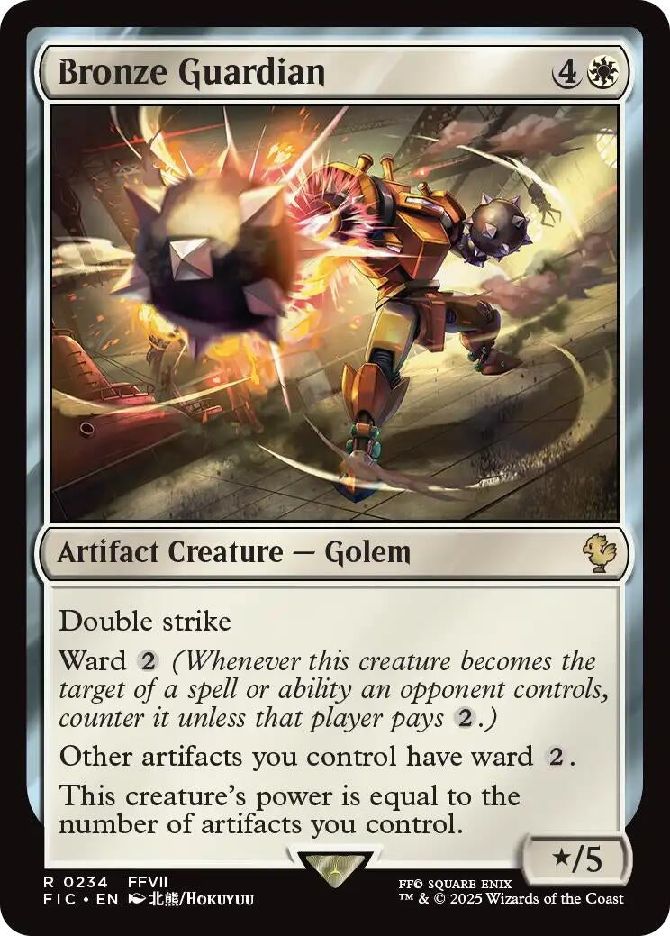 Image for Bronze Guardian (Surge Foil) (234) (Commander: FINAL FANTASY) - Magic: The Gathering