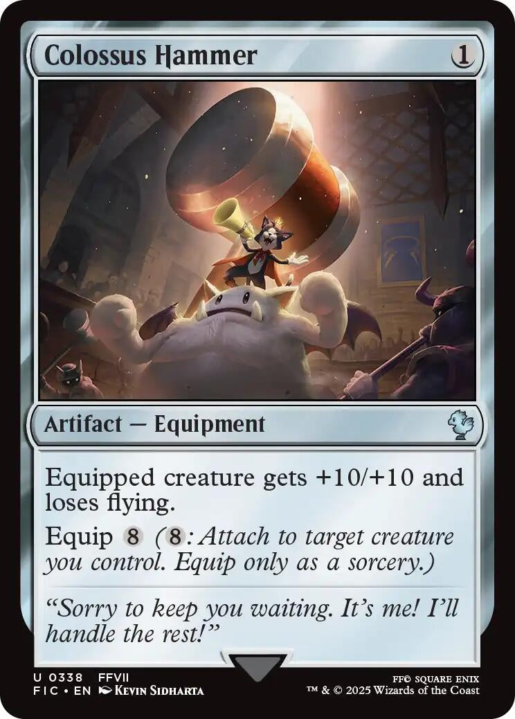 Image for Colossus Hammer (Surge Foil) (338) (Commander: FINAL FANTASY) - Magic: The Gathering