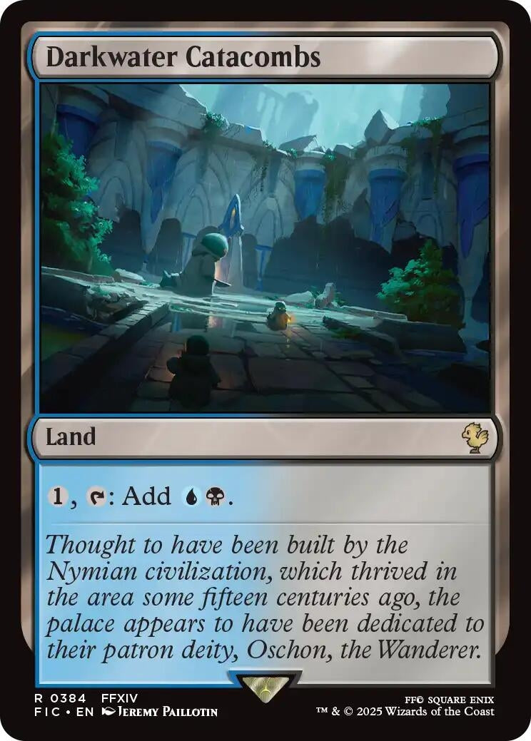 Image for Darkwater Catacombs (Surge Foil) (384) (Commander: FINAL FANTASY) - Magic: The Gathering