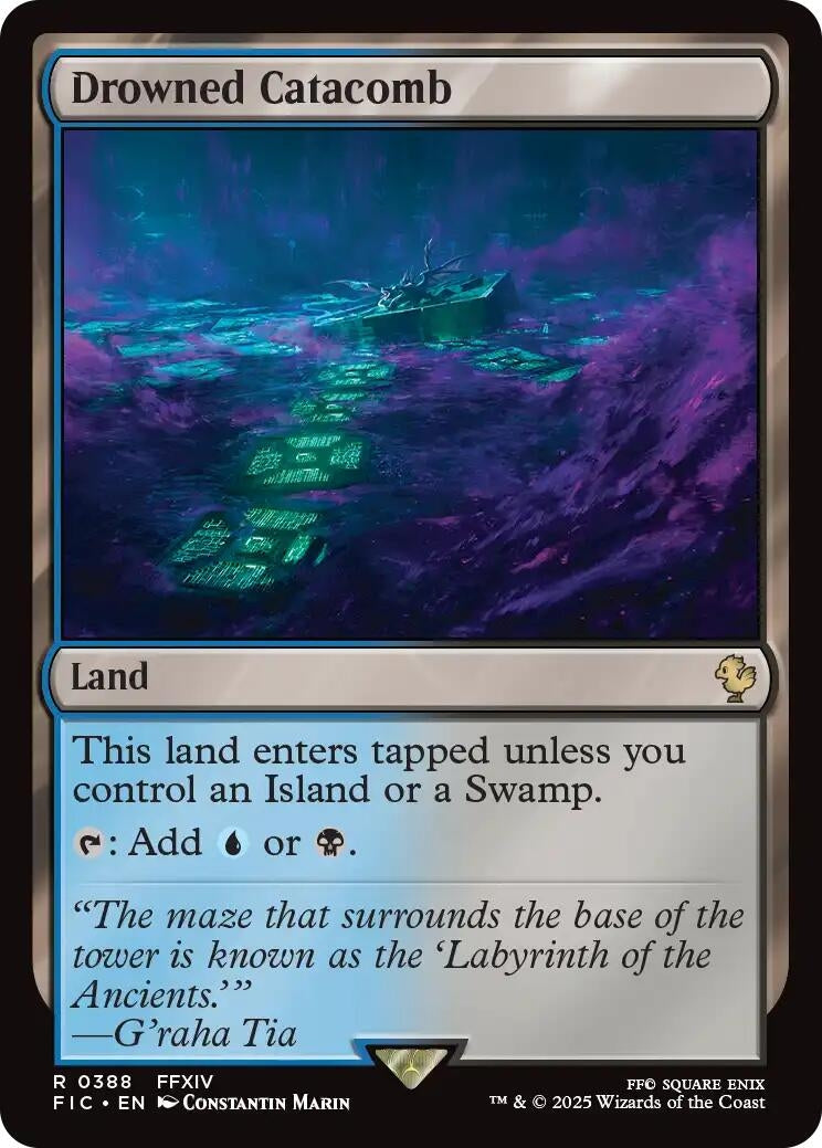 Image for Drowned Catacomb (Surge Foil) (388) (Commander: FINAL FANTASY) - Magic: The Gathering