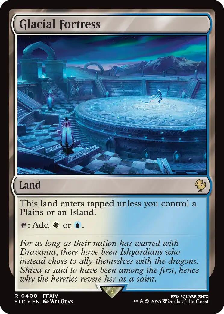 Image for Glacial Fortress (Surge Foil) (400) (Commander: FINAL FANTASY) - Magic: The Gathering