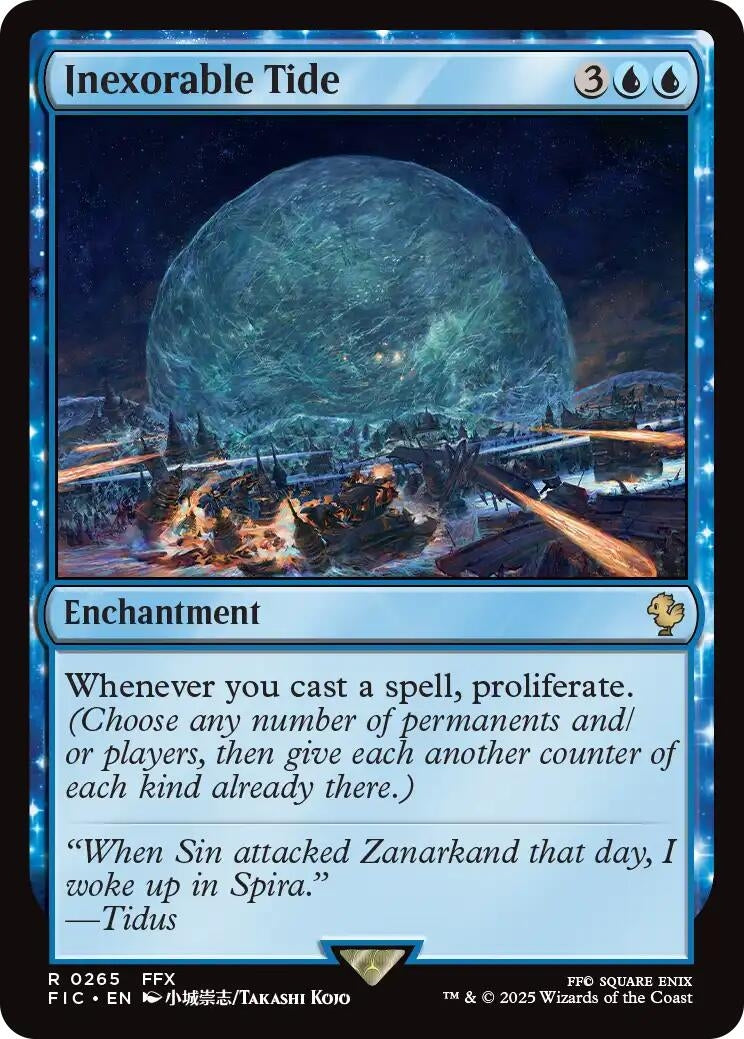 Image for Inexorable Tide (Surge Foil) (265) (Commander: FINAL FANTASY) - Magic: The Gathering