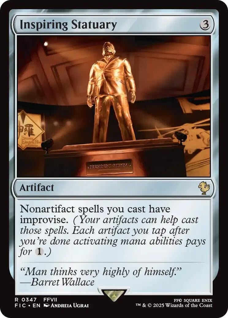 Image for Inspiring Statuary (Surge Foil) (347) (Commander: FINAL FANTASY) - Magic: The Gathering