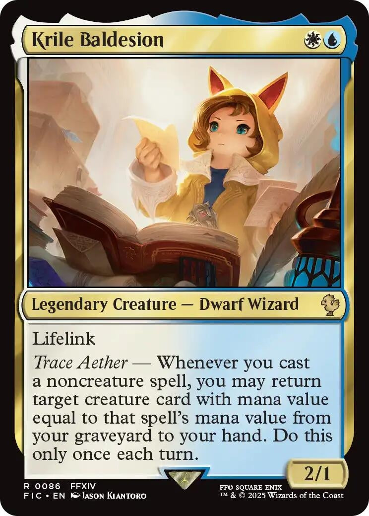 Image for Krile Baldesion (Surge Foil) (86) (Commander: FINAL FANTASY) - Magic: The Gathering