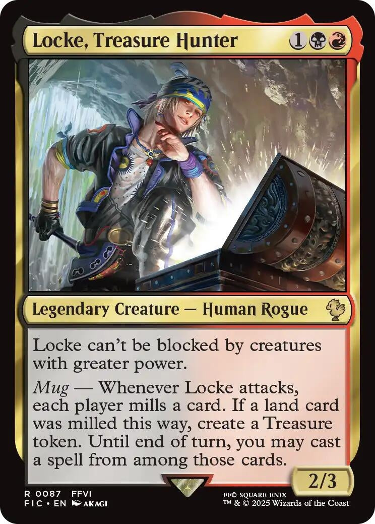 Locke, Treasure Hunter (Surge Foil) (87) (Commander: FINAL FANTASY)