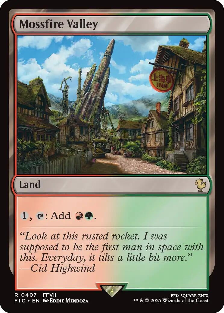 Image for Mossfire Valley (Surge Foil) (407) (Commander: FINAL FANTASY) - Magic: The Gathering