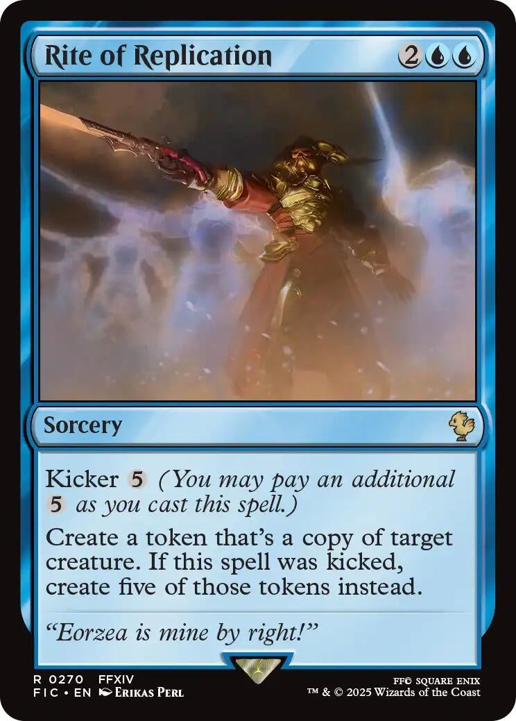 Image for Rite of Replication (Surge Foil) (270) (Commander: FINAL FANTASY) - Magic: The Gathering