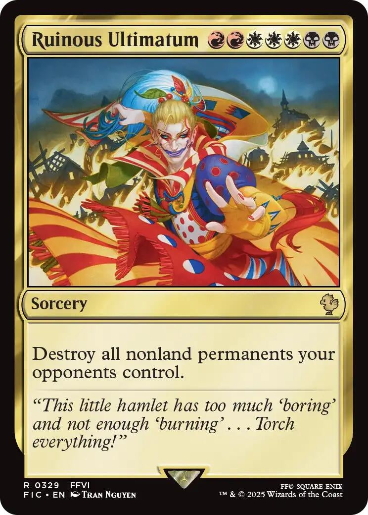 Ruinous Ultimatum (Surge Foil) (329) (Commander: FINAL FANTASY)