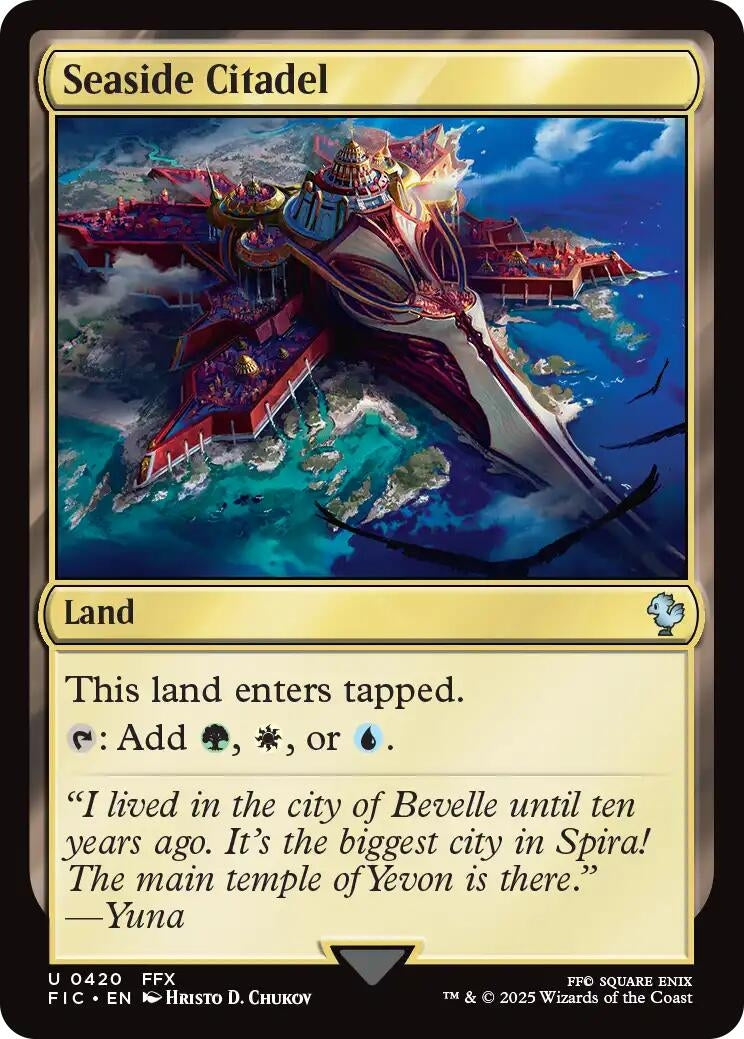 Image for Seaside Citadel (Surge Foil) (420) (Commander: FINAL FANTASY) - Magic: The Gathering