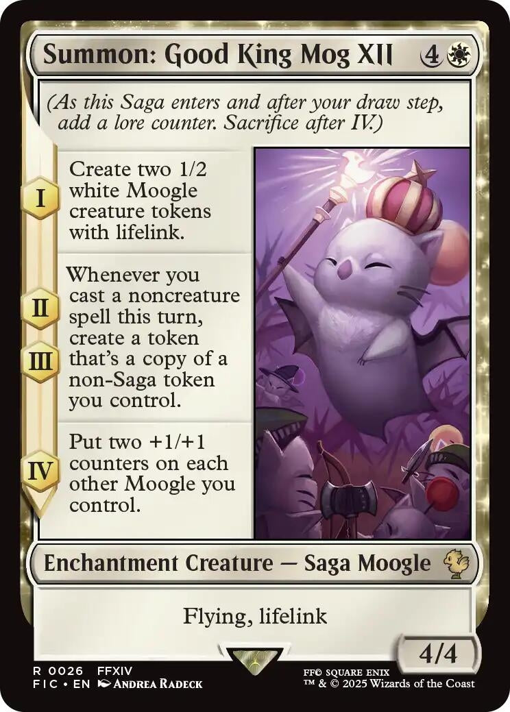 Image for Summon: Good King Mog XII (Surge Foil) (26) (Commander: FINAL FANTASY) - Magic: The Gathering