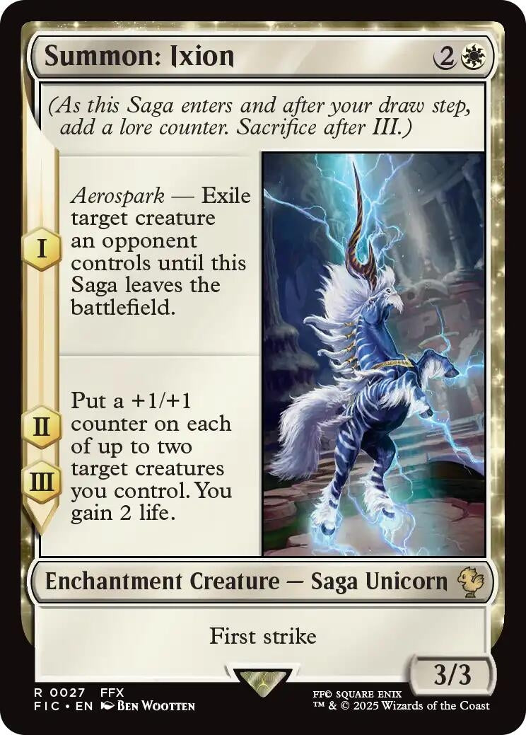Image for Summon: Ixion (Surge Foil) (27) (Commander: FINAL FANTASY) - Magic: The Gathering