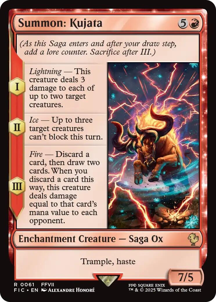 Image for Summon: Kujata (Surge Foil) (61) (Commander: FINAL FANTASY) - Magic: The Gathering