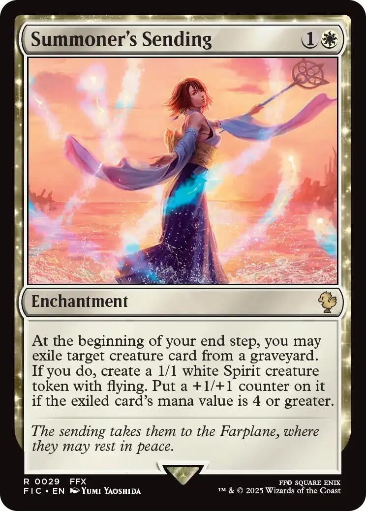 Image for Summoner's Sending (Surge Foil) (29) (Commander: FINAL FANTASY) - Magic: The Gathering