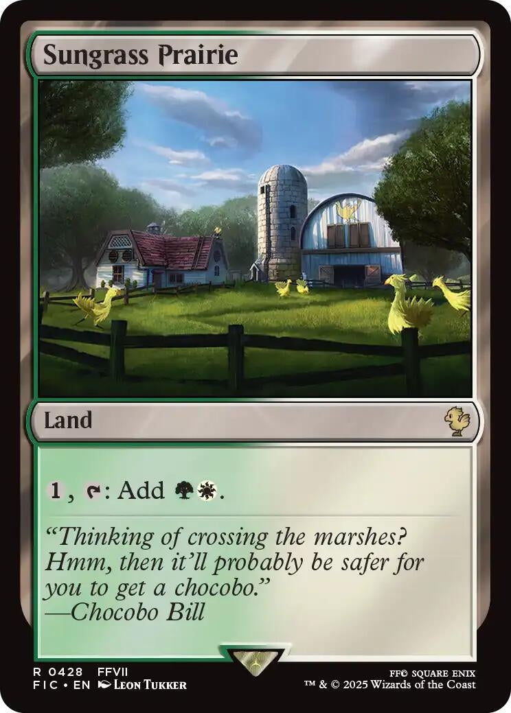 Image for Sungrass Prairie (Surge Foil) (428) (Commander: FINAL FANTASY) - Magic: The Gathering
