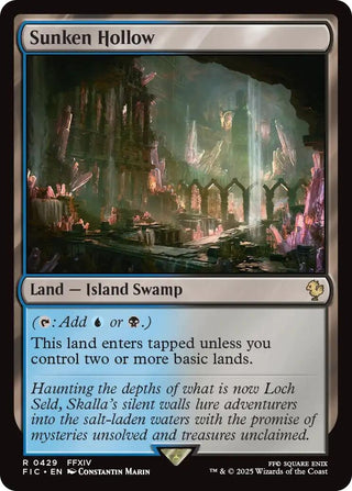 Image for Sunken Hollow (Surge Foil) (429) (Commander: FINAL FANTASY) - Magic: The Gathering