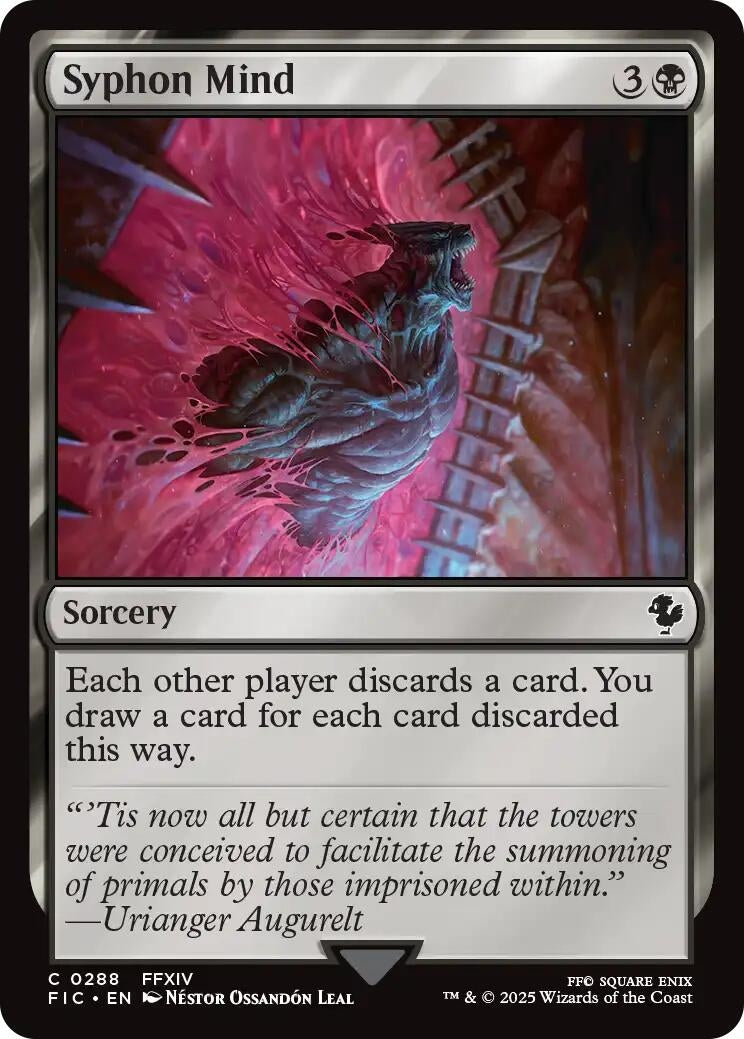 Image for Syphon Mind (Surge Foil) (288) (Commander: FINAL FANTASY) - Magic: The Gathering