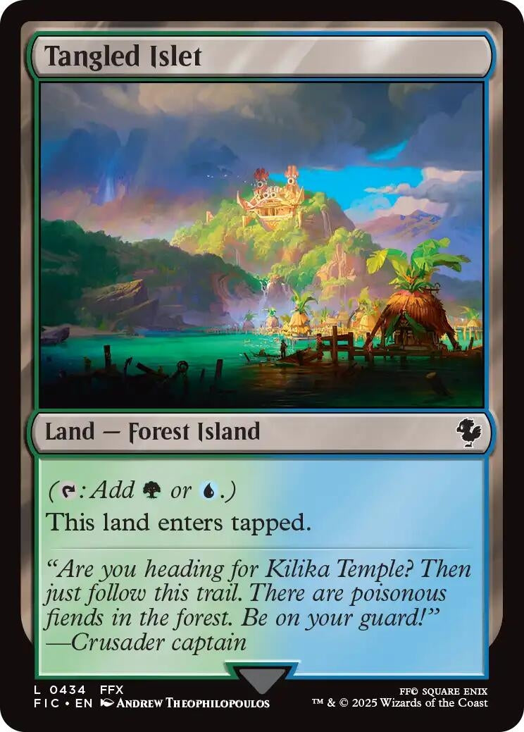 Image for Tangled Islet (Surge Foil) (434) (Commander: FINAL FANTASY) - Magic: The Gathering