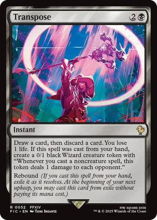 Image for Transpose (Surge Foil) (52) (Commander: FINAL FANTASY) - Magic: The Gathering