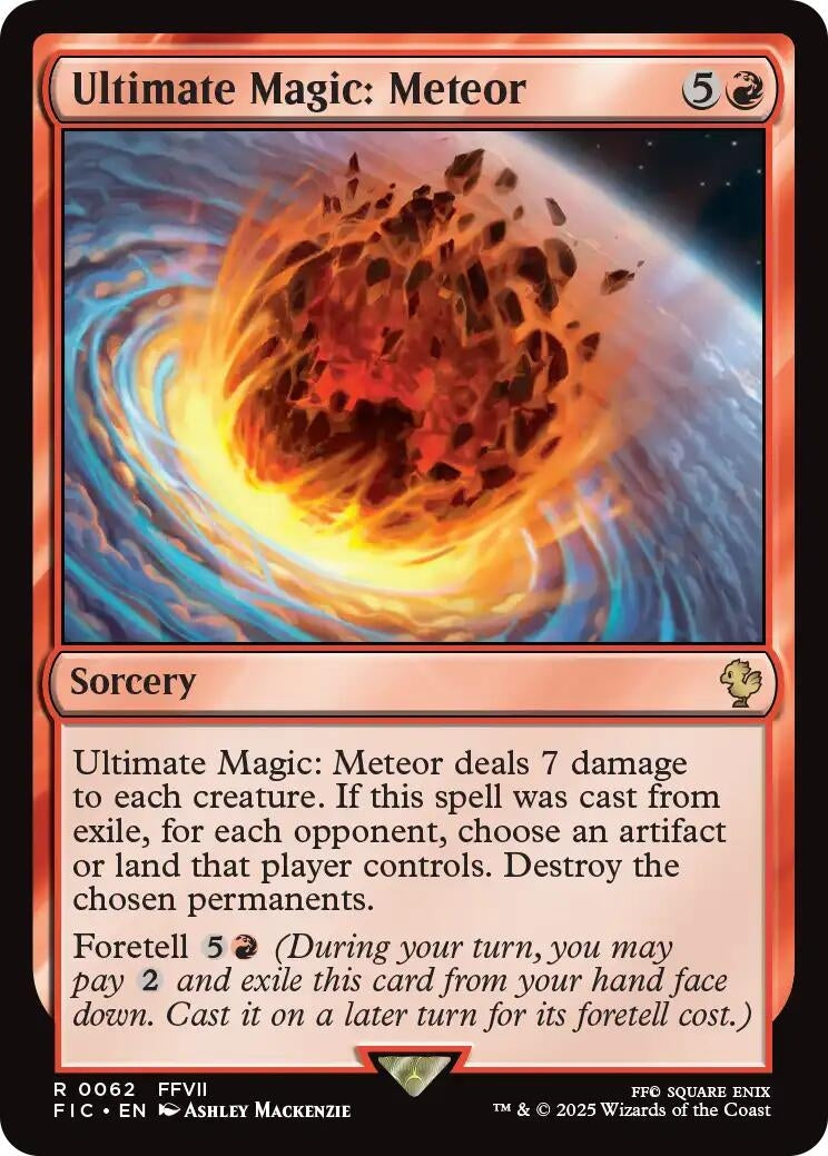 Image for Ultimate Magic: Meteor (Surge Foil) (62) (Commander: FINAL FANTASY) - Magic: The Gathering