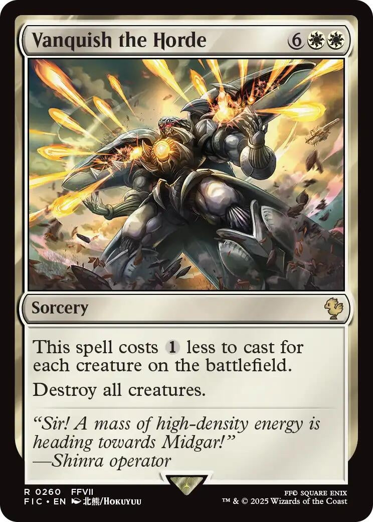 Image for Vanquish the Horde (Surge Foil) (260) (Commander: FINAL FANTASY) - Magic: The Gathering