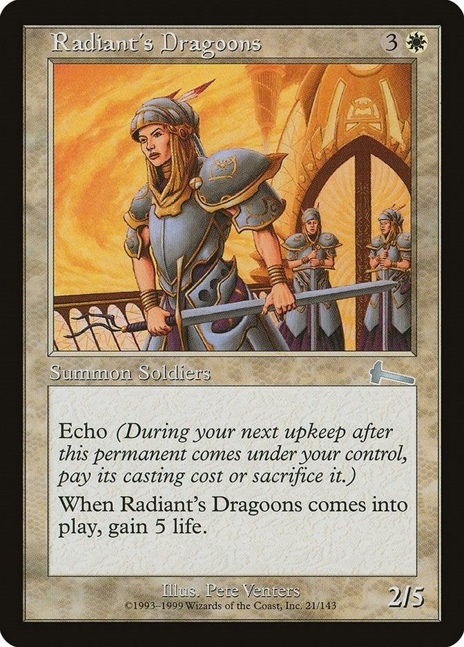 Radiant’s Dragoons (21) [ULG] - MTG Single