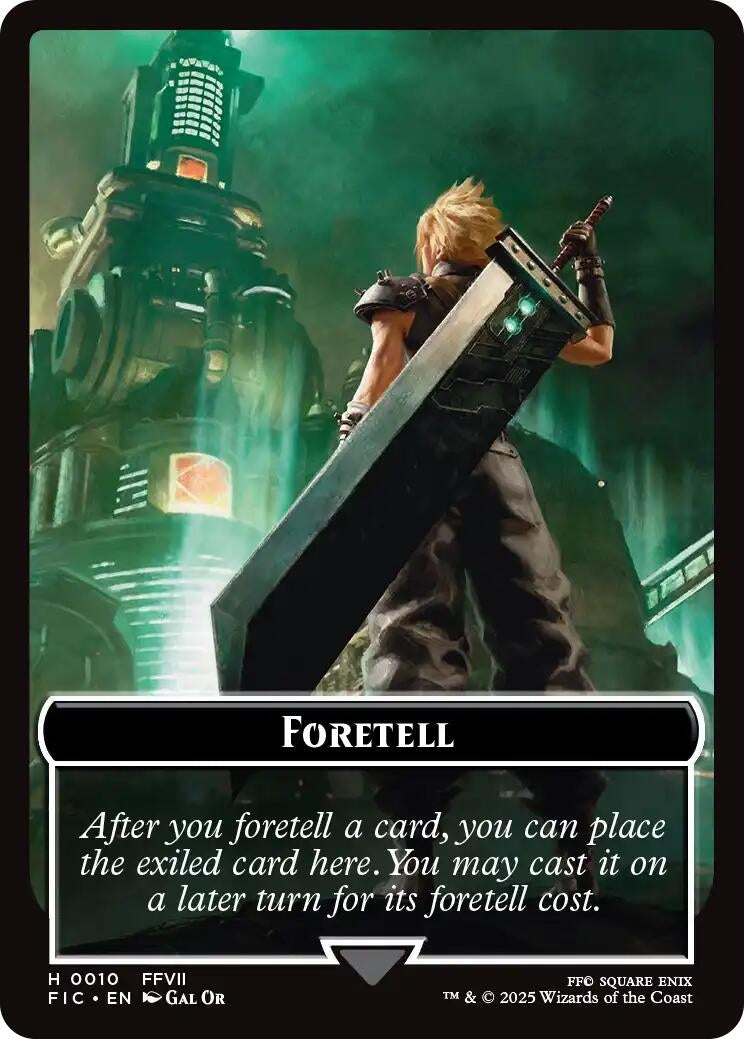 Image for Foretell // Treasure Double-Sided Token (10 // 23) (Commander: FINAL FANTASY) - Magic: The Gathering