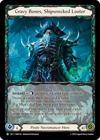 Image for Gravy Bones, Shipwrecked Looter - HER138 (HER138) (Flesh and Blood: Promo Cards) - Flesh and Blood TCG