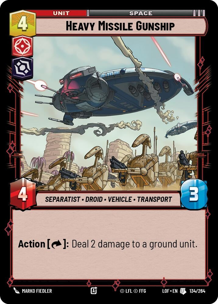 Heavy Missile Gunship (134/264) [Legends of the Force]