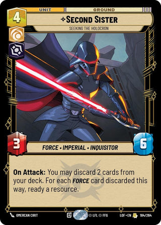 Second Sister - Seeking the Holocron (184/264) [Legends of the Force]