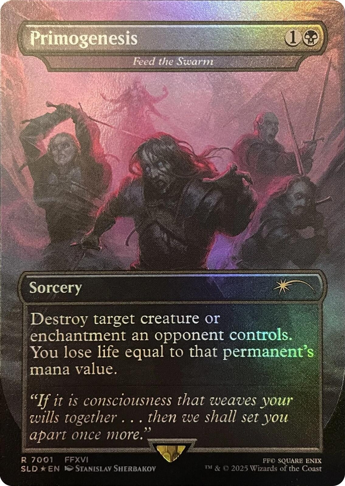 Image for Primogenesis - Feed the Swarm (Rainbow Foil) (7001) (Secret Lair Drop Series) - Magic: The Gathering