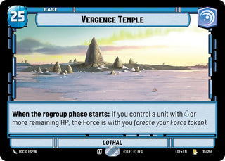 Image for Vergence Temple (019/264) (Legends of the Force) - Star Wars: Unlimited
