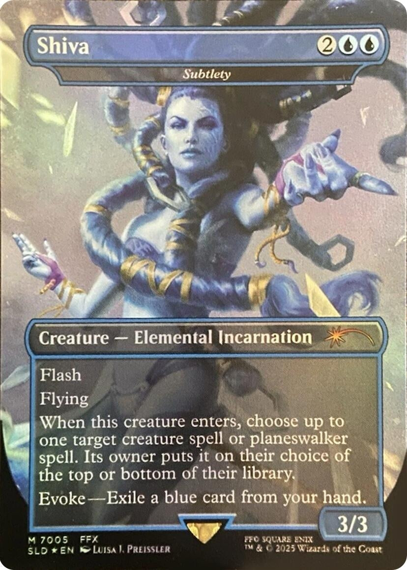 Image for Shiva - Subtlety (Rainbow Foil) (7005) (Secret Lair Drop Series) - Magic: The Gathering