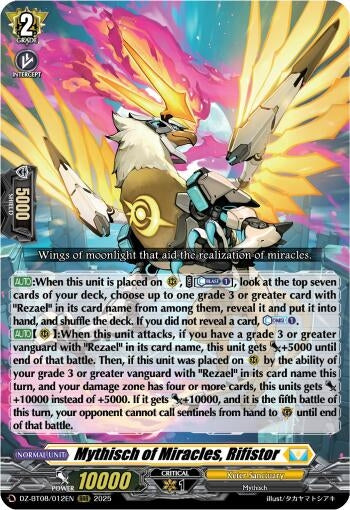 Image for Mythisch of Miracles, Rifistor (DZ-BT08/012EN) (DZ-BT08: Knights 0f Rebirth) - Cardfight Vanguard