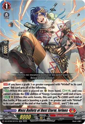 Image for Mass Bullets of Dust Storm, Ivrines (DZ-BT08/021EN) (DZ-BT08: Knights 0f Rebirth) - Cardfight Vanguard