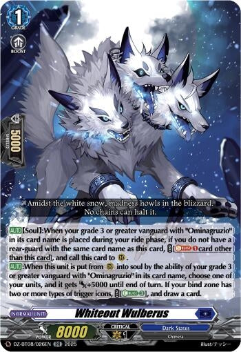 Image for Whiteout Wulberus (DZ-BT08/026EN) (DZ-BT08: Knights 0f Rebirth) - Cardfight Vanguard