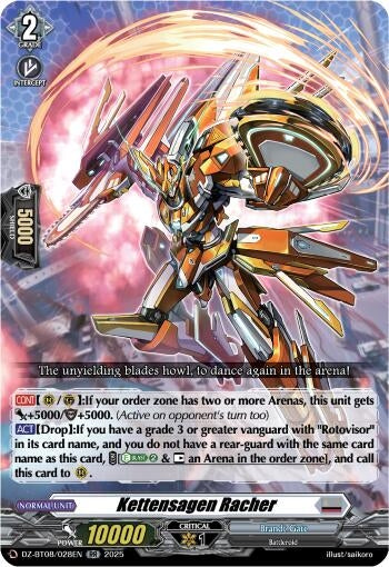 Image for Kettensagen Racher (DZ-BT08/028EN) (DZ-BT08: Knights 0f Rebirth) - Cardfight Vanguard