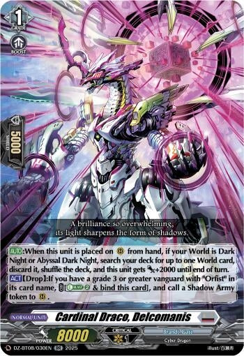 Image for Cardinal Draco, Delcomanis (DZ-BT08/030EN) (DZ-BT08: Knights 0f Rebirth) - Cardfight Vanguard