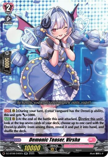 Image for Demonic Teaser, Virsha (DZ-BT08/040EN) (DZ-BT08: Knights 0f Rebirth) - Cardfight Vanguard