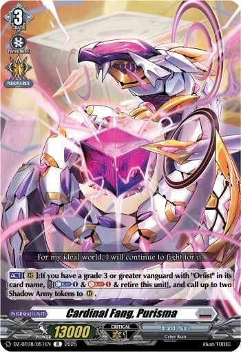 Image for Cardinal Fang, Purisma (DZ-BT08/051EN) (DZ-BT08: Knights 0f Rebirth) - Cardfight Vanguard