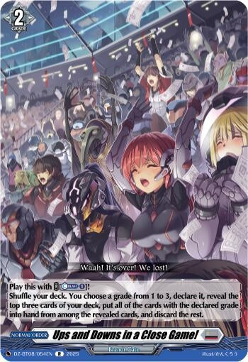 Image for Ups and Downs in a Close Game! (DZ-BT08/054EN) (DZ-BT08: Knights 0f Rebirth) - Cardfight Vanguard