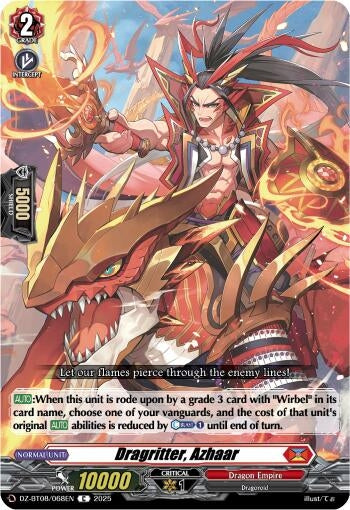 Image for Dragritter, Azhaar (DZ-BT08/068EN) (DZ-BT08: Knights 0f Rebirth) - Cardfight Vanguard