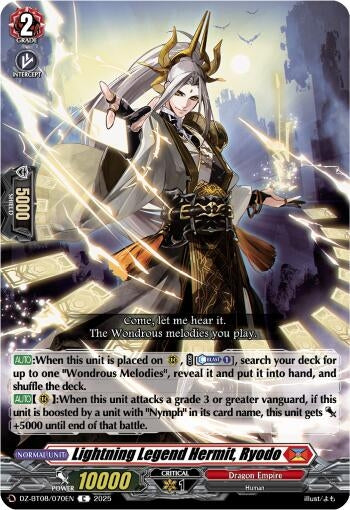 Image for Lightning Legend Hermit, Ryodo (DZ-BT08/070EN) (DZ-BT08: Knights 0f Rebirth) - Cardfight Vanguard