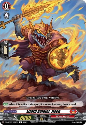 Image for Lizard Soldier, Jisen (DZ-BT08/074EN) (DZ-BT08: Knights 0f Rebirth) - Cardfight Vanguard