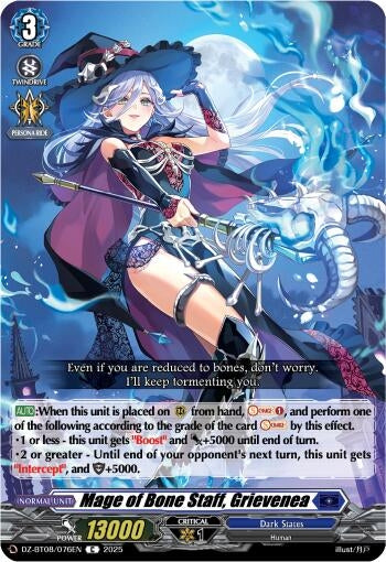 Image for Mage of Bone Staff, Grievenea (DZ-BT08/076EN) (DZ-BT08: Knights 0f Rebirth) - Cardfight Vanguard