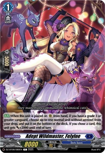 Image for Adept Wildmaster, Felyine (DZ-BT08/080EN) (DZ-BT08: Knights 0f Rebirth) - Cardfight Vanguard
