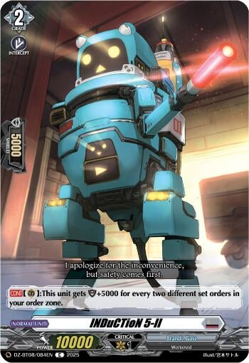 Image for INDuCTioN 5-II (DZ-BT08/084EN) (DZ-BT08: Knights 0f Rebirth) - Cardfight Vanguard