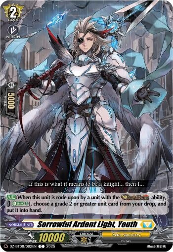 Image for Sorrowful Ardent Light, Youth (DZ-BT08/092EN) (DZ-BT08: Knights 0f Rebirth) - Cardfight Vanguard