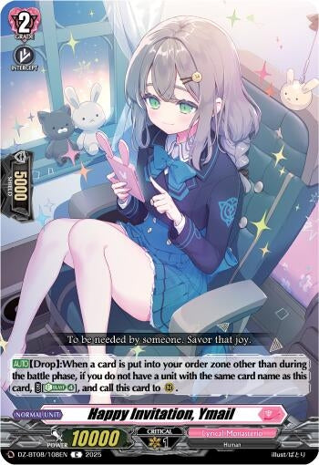 Image for Happy Invitation, Ymail (DZ-BT08/108EN) (DZ-BT08: Knights 0f Rebirth) - Cardfight Vanguard
