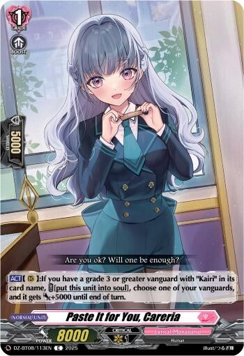 Image for Paste it for You, Careria (DZ-BT08/113EN) (DZ-BT08: Knights 0f Rebirth) - Cardfight Vanguard