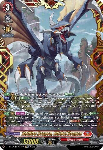 Image for Hellfire Dragon, Wirbel Dragon (FFR) (DZ-BT08/FFR01EN) (DZ-BT08: Knights 0f Rebirth) - Cardfight Vanguard
